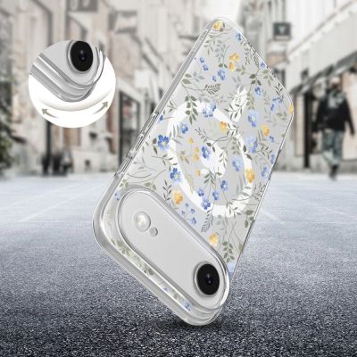 5. Tech-Protect FlexAir MagSafe Hülle für iPhone 17 Air – Gänseblümchen mit Blättern