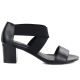 2. Schwarze Jezzi RMR1954-27 Riemchensandalen für Damen