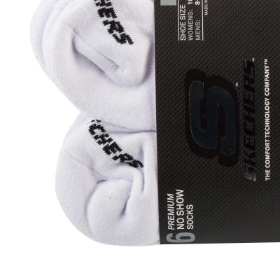 2. Skechers 6er-Pack Unisex 1/2 Terry Crew Socken S118210-WHT Weiß 41-46