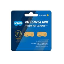 KMC FLATNR-Stecker, 2 Stück, Blisterverpackung, Gold
