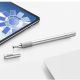 12. Baseus Golden Cudgel ACPCL-0S doppelseitiger Eingabestift für Tablets, Telefone mit Gelstift – Silber