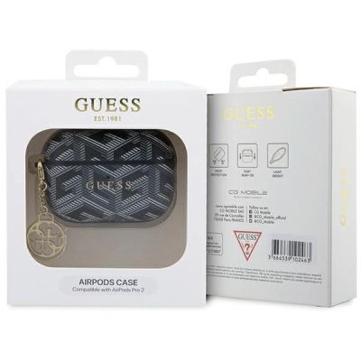 4. Guess GUAP2PGCE4CK Hülle für AirPods Pro 2 Cover - schwarzer GCube Charm