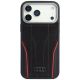 Audi R8 Echtleder MagSafe Hülle für iPhone 17 Pro - Schwarz und Rot