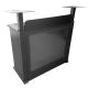 4. DJ BOOTH BK – DJ-Pulttisch, RGB-LED-beleuchtete Tafel, Fernbedienung, Stifte, Abdeckung