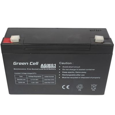 4. GREEN CELL GEL-BATTERIE AGM01 6V 12AH