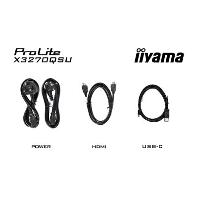 25. iiyama ProLite X3270QSU-B1 Monitor 81,3 cm (32") 2560 x 1440 px Wide Quad HD LED Schwarz
