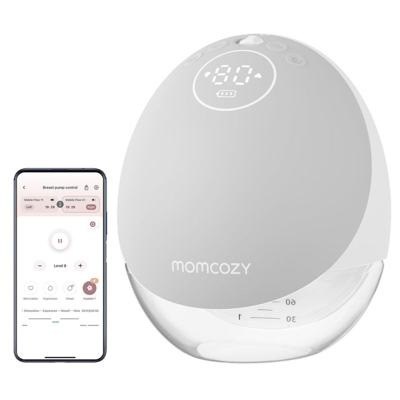 4. Momcozy M9 Milchpumpe - Einzeln (Grau)