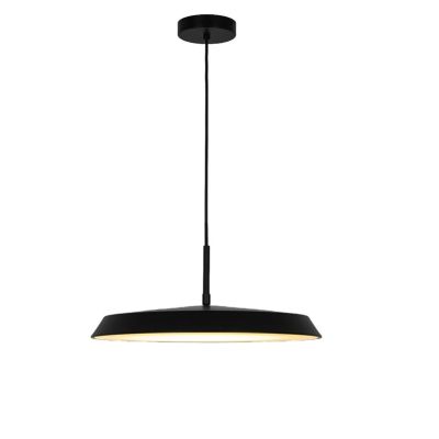 LED-Hängeleuchte, Becher, D45CM, 2700K, Schwarz