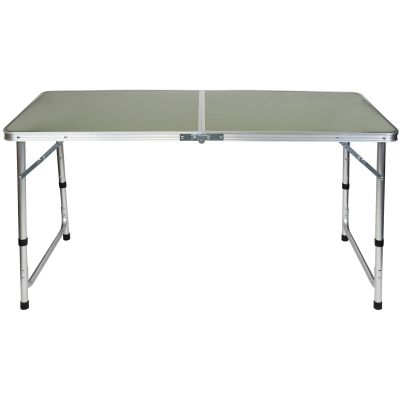 12. Klappbarer Campingtisch 120 x 60 x 70/62/55 cm Grün