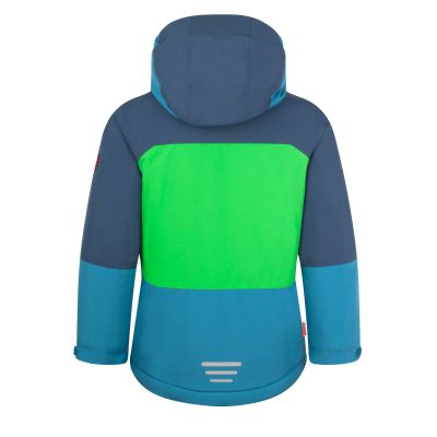 2. Trollkids Kids Hardanger Jacke wasserdicht isoliert blau/grün (675-356)