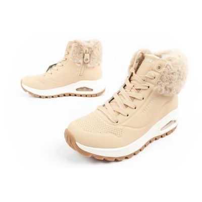 8. Skechers Uno Rugged Damen Isolierte Winterstiefel Braun