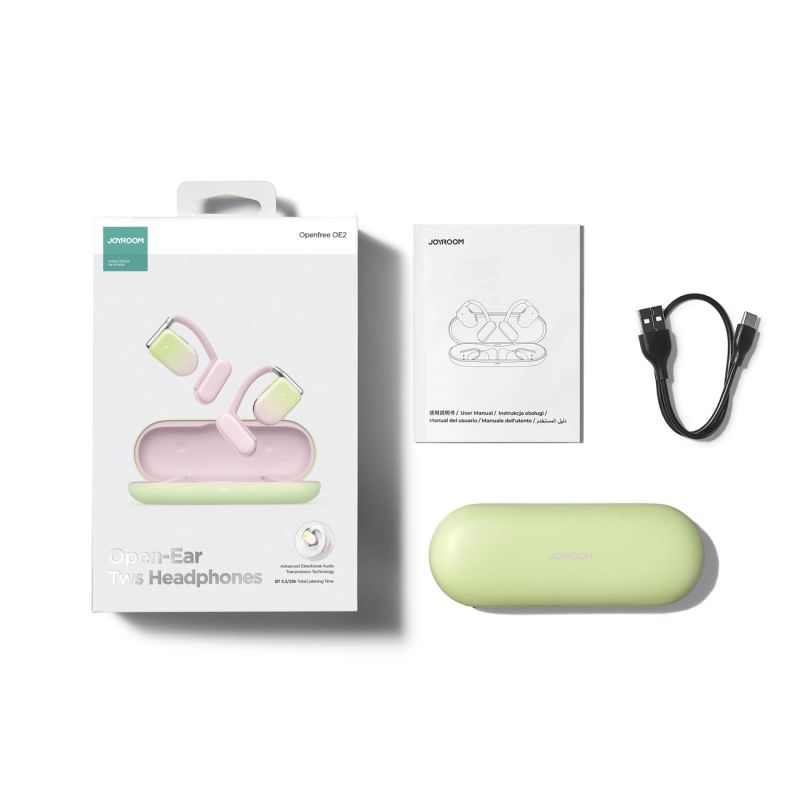 8. Joyroom Openfree JR-OE2 TWS kabellose Kopfhörer – Pink