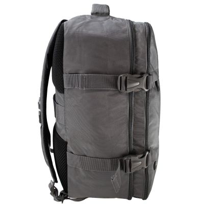 5. Grauer Flugzeugrucksack mit Laptopfach SEMI LINE