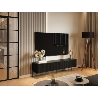 3. TV-Schrank VERA 190x40x50 schwarz matt