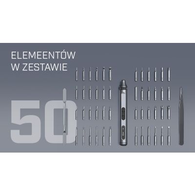 8. Extralink POWERLINK ELEKTRISCHER SCHRAUBENDREHER 50 IN 1 SET SCHRAUBENDREHER ELEKTRISCH 50 IN 1