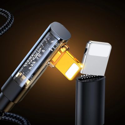 6. Joyroom Gaming-Kabel S-UL012A6 Lightning (gewinkelt) / USB-A (gerade) 2,4 A 1,2 m – schwarz