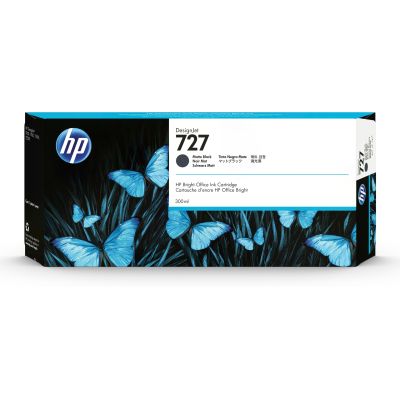 3. HP 727 DesignJet Tintenpatrone Mattschwarz 300 ml