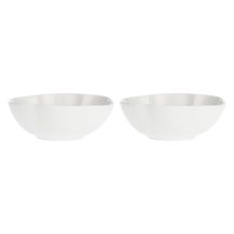 Set aus 2 großen runden Schalen Villadeifiori - Weiß, 23 cm