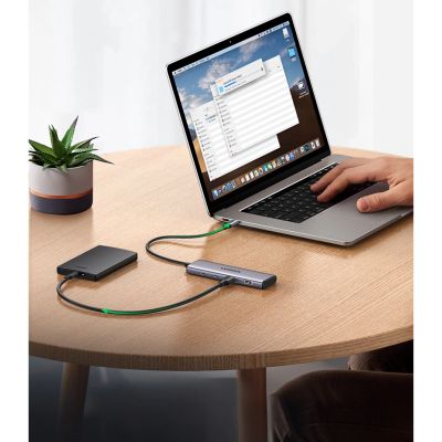 6. USB-C HUB – 2 x USB-A / 2 x USB-C 20 cm Ugreen CM473 – grau