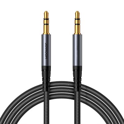 Joyroom Stereo-Audiokabel AUX 3,5 mm Miniklinke 1,2 m schwarz (SY-A08)