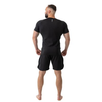 41. Rashguard Kurzarm schwarz BlackRS - S