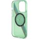 7. BMW M Tricolor Stripes MagSafe Hülle für iPhone 15 Pro – grün