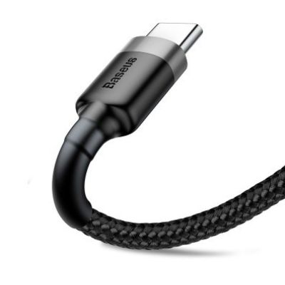 10. BASEUS CAFULE CATKLF-UG1 USB-C-KABEL 2A 3M SCHWARZ