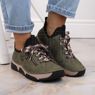 11. Bequeme Rieker W RKR610 grüne Schuhe
