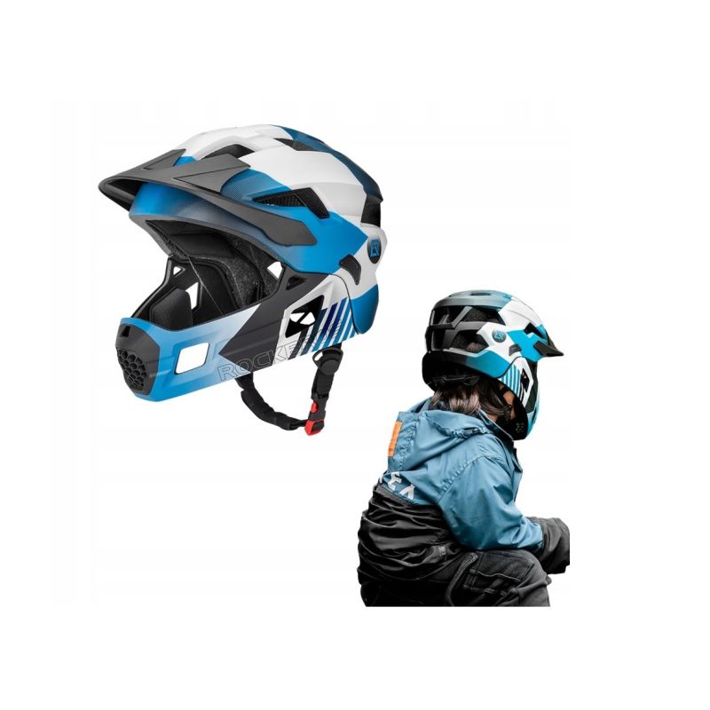 2. Rockbros Kinderfahrradhelm 54-57 cm Blau