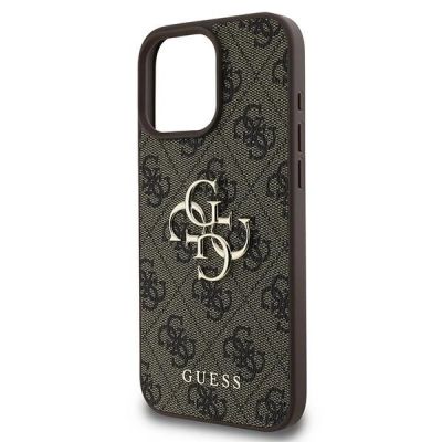 6. Guess 4G Big Logo Case für iPhone 16 Pro - Braun