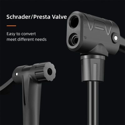 2. Rockbros 42510001001 Standfahrradpumpe – Schwarz