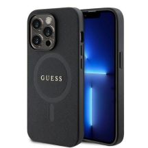Guess GUHMP15XPSAHMCK iPhone 15 Pro Max 6,7" schwarz/schwarzes Hardcase Saffiano MagSafe