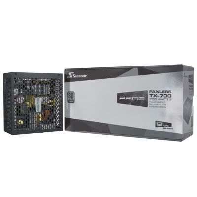13. Seasonic PRIME Lüfterloses TX-Netzteilmodul 700W 20+4 Pin ATX Schwarz