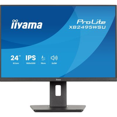 3. iiyama ProLite XB2495WSU-B1 Computermonitor 61,2 cm (24,1 Zoll) 1920 x 1200 px Full HD LCD Schwarz