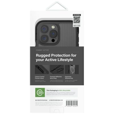 6. Uniq Combat Active Magclick Ladehülle für iPhone 16 Pro Max - Schwarz