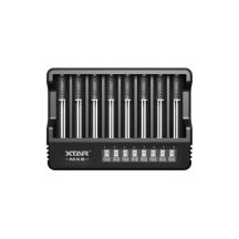 XTAR Ladegerät für Li-Ion 3,6 V / 3,7 V / 1,5 V und 1,2 V Ni-MH Akkus - 8 Kanäle MX8