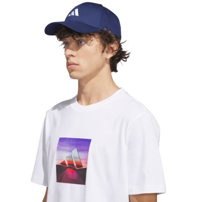 4. adidas Summer Heat Graphic T-Shirt für Herren, weiß, JZ7545