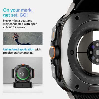 12. Spigen Fit Lite Armband für Galaxy Watch Ultra 47 mm – Schwarz