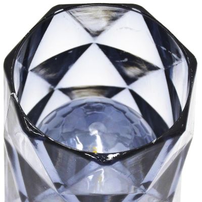 6. Mini-Dekorationslampe 6 cm, grau, warmweiß, 1 LED