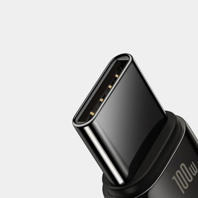 16. Baseus Wolfram Gold USB-A auf USB-C Kabel 480Mb/s 100W 1m Schwarz (CAWJ000001)