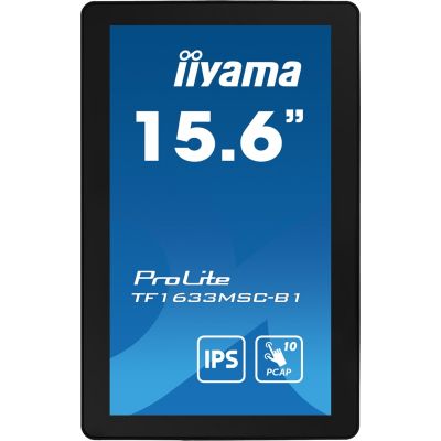 3. iiyama ProLite TF1633MSC-B1 Computermonitor 39,6 cm (15,6 Zoll) 1920 x 1080 px Full HD Touchscreen Schwarz