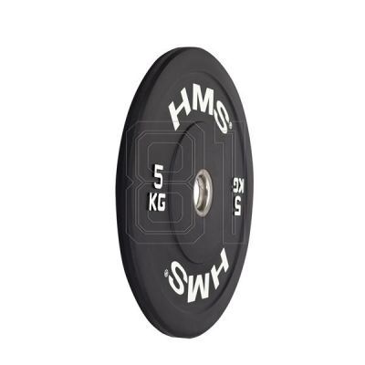 7. Olympia-Hantelscheibe HMS SCHWARZ 5 kg BBR05 