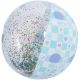 Aufblasbarer Strandball 50 cm Glitzerblau 53197