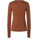 Damen-Thermoshirt mit langen Ärmeln SUPER.NATURAL W Tundra 175 LS, braun