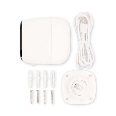 8. Nedis Smartlife WLAN-Außenkamera, IP66, Bewegungsmelder, Nachtsicht, Weiß