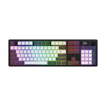 HATOR Skyfall Pro Wireless 100 Gaming-Tastatur USB + RF Wireless + Bluetooth QWERTZ US Englisch Schwarz, Grau