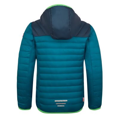 2. Trollkids Eikefjord Ultra-Light-Polyfiber-Jacke dunkelpetrol/mystisches Blau/frisches Grün/arktisches Blau (463-112)