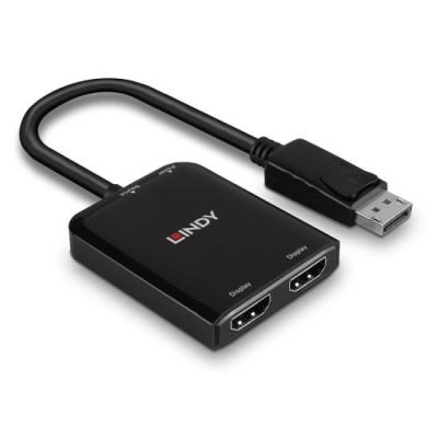 4. Lindy 38433 DisplayPort 2 x HDMI Kabeladapter