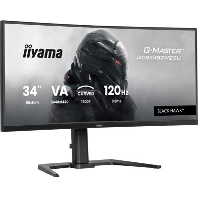 12. IIYAMA Monitor 86,4 cm (34") GCB3482WQSU-B1 21:9 2xHDMI+DP+USB-C Curved