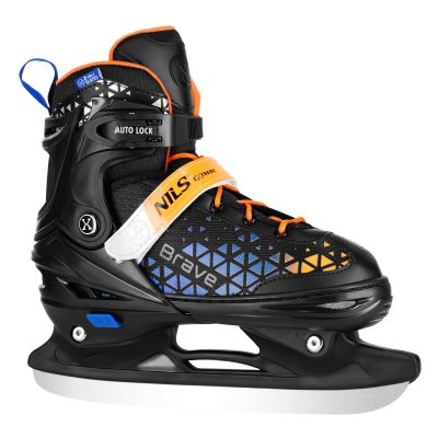 8. NH18190A 4-in-1 BRAVE BLAU-ORANGE ROLLERSKATE GRÖSSE S (29-33) MIT NILS EXTREME HOCKEYBOARD